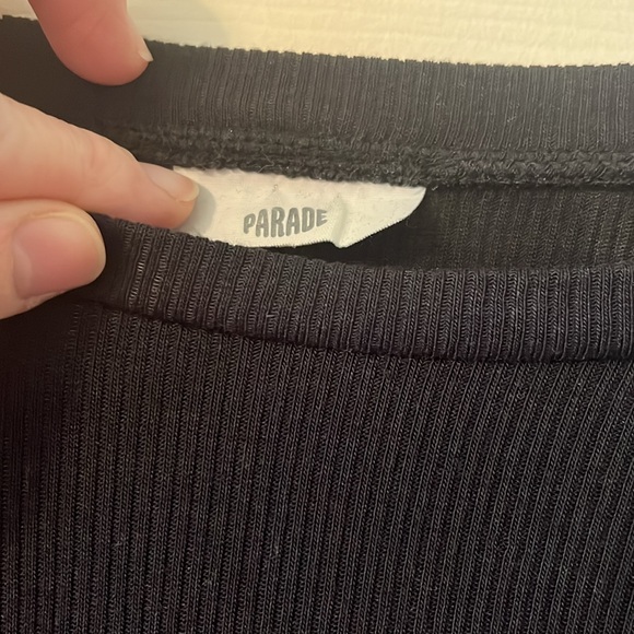 Parade black ribbed tee - Picture 3 of 3